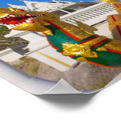 Tempel in Krabi Thailiand Poster (Ecke)