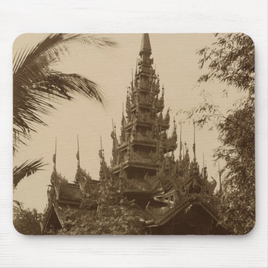 Tempel in Mandalay, Birma, Ende des 19. Mousepad (Vorne)