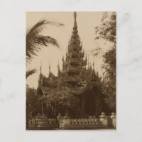 Tempel in Mandalay, Burma, Ende des 19. Jahrhunder
