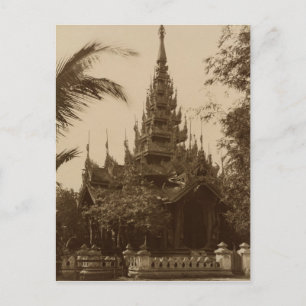 Tempel in Mandalay, Burma, Ende des 19. Jahrhunder Postkarte