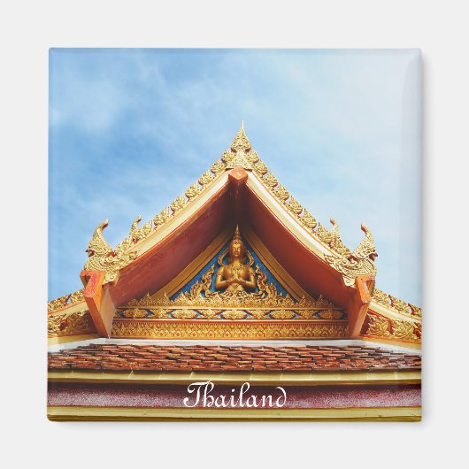 Tempel in Thailand Magnet (Vorne)