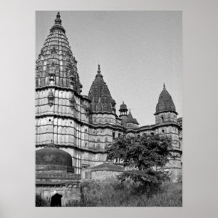 Tempel in Varanasi Indien Poster