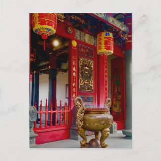 Tempel in Yilan, Taiwan Postkarte