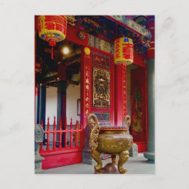 Tempel in Yilan, Taiwan Postkarte