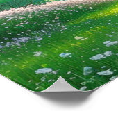 Tempel inmitten der Bäume Poster (Ecke)