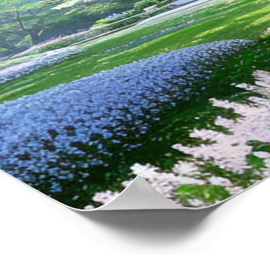 Tempel inmitten der Natur Poster (Ecke)