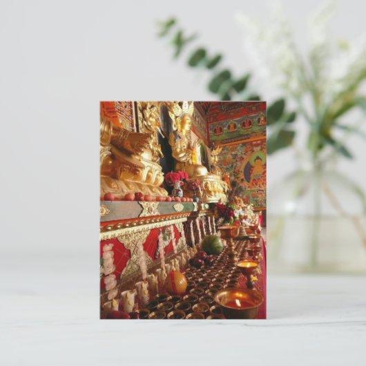 Tempel/Innere Mongolei Postkarte (Stehend Vorderseite)