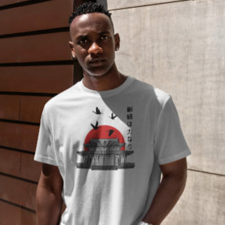 Tempel japanischen Stils T-Shirt