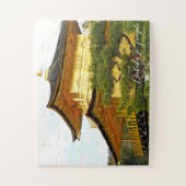 Tempel Kinkaku-ji ("Tempel des Goldenen Pavillons" Puzzle (Vertikal)