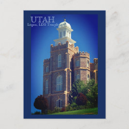 Tempel Logans, Utah LDS Postkarte