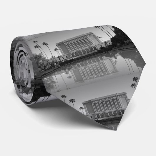 Tempel MESAs LDS in Schwarzweiss Krawatte (Gerollt)