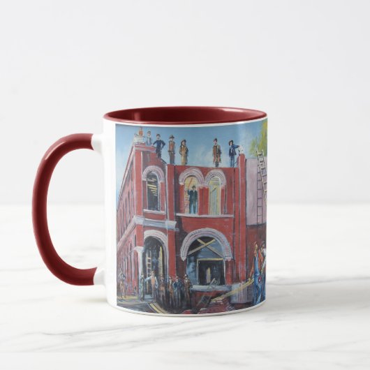 Tempel-Museums-Staats-Bank-Wandgemälde Tasse (Links)