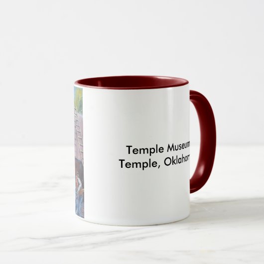 Tempel-Museums-Staats-Bank-Wandgemälde Tasse (VorderseiteRechts)