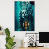 Tempel nach Aurora Poster (Heimbüro)