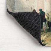 Tempel nannte EL Khasne, PETRA am 7. März 1839 pl Mousepad (Ecke)