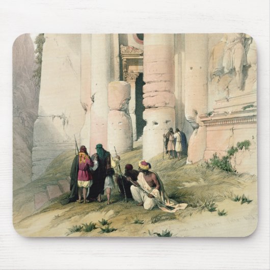 Tempel nannte EL Khasne, PETRA am 7. März 1839 pl Mousepad (Vorne)