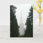 TEMPEL PORTLANDS OREGON - leere Anmerkungs-Karte Karte (Gelbe Blume)