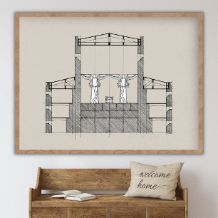 Tempel Salomons, Allerheiligstes, Zion, Stadt des Poster