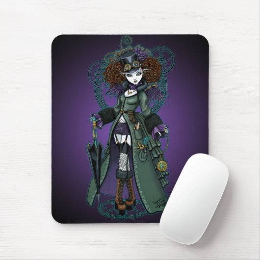 Tempel Steampunk Zeit-Reisend-Vampir Mousepad (Mit Mouse)