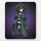Tempel Steampunk Zeit-Reisend-Vampir Mousepad (Vorne)
