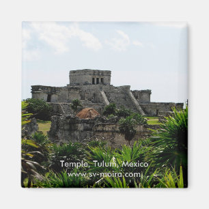 Tempel, Tulum, Mexiko Magnet