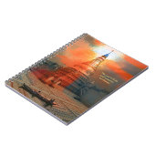 Tempel und Wasser - Notizbuch Notizblock (Linke Seite)