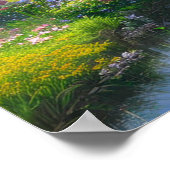 Tempel und wunderschöne Natur Poster (Ecke)