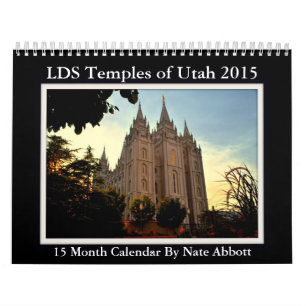 Tempel Utahs LDS 2015 15-monatiger Kalender