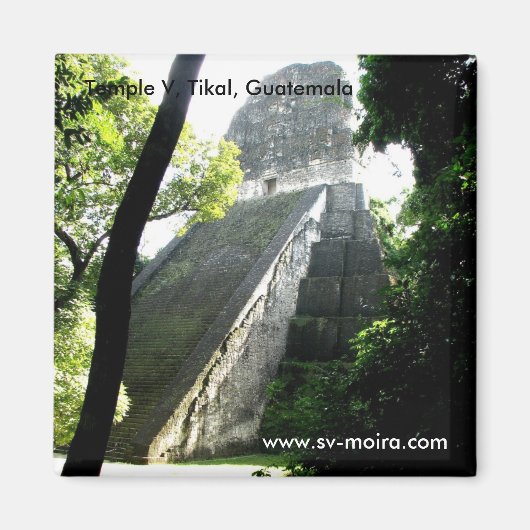 Tempel V, Tikal, Guatemala Magnet (Vorne)