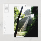 Tempel V, Tikal, Guatemala Postkarte (Vorne/Hinten)