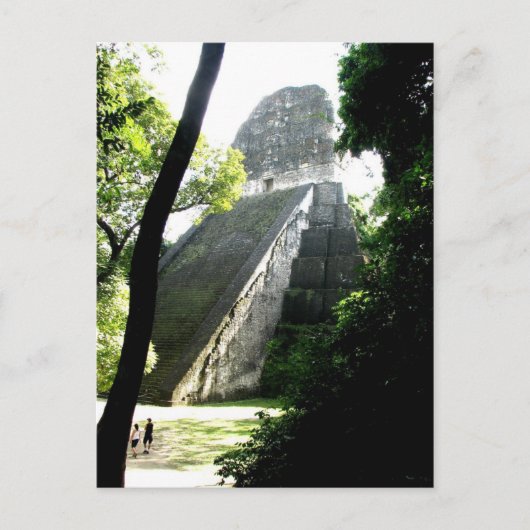 Tempel V, Tikal, Guatemala Postkarte (Vorderseite)