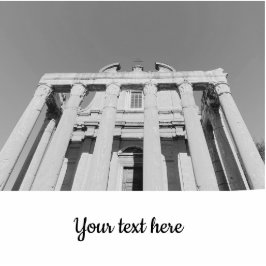 Tempel von Antonino und Faustina Freistehende Fotoskulptur