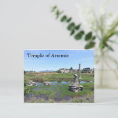 Tempel von Artemis Postcard Postkarte (Stehend Vorderseite)