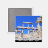 Tempel von Athena Aphaea - Aegina Magnet (Vorderseite/Rückseite)
