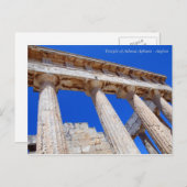 Tempel von Athena Aphaea - Aegina Postkarte (Vorne/Hinten)