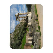 Tempel von Athena Pronaea - Delphi Magnet (Vertikal)