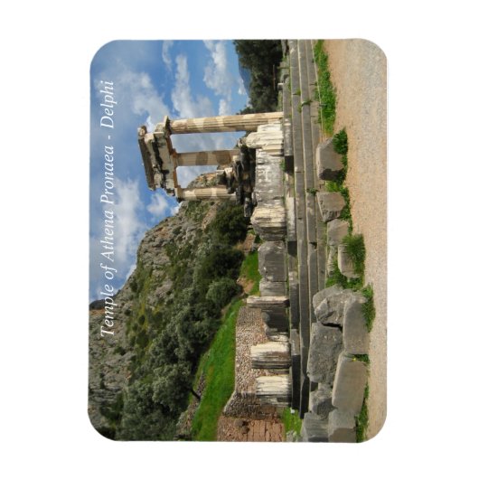 Tempel von Athena Pronaea - Delphi Magnet (Vertikal)