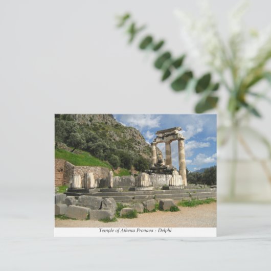 Tempel von Athena Pronaea - Delphi Postkarte (Stehend Vorderseite)
