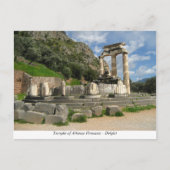 Tempel von Athena Pronaea - Delphi Postkarte (Vorderseite)