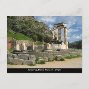 Tempel von Athena Pronaea - Delphi Postkarte