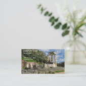 Tempel von Athena Pronaea - Delphi Visitenkarte (Stehend Vorderseite)