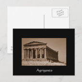 Tempel von Concordia Postkarte (Vorne/Hinten)
