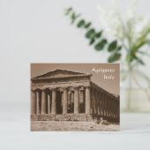 Tempel von Concordia Postkarte (Stehend Vorderseite)