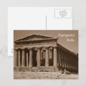 Tempel von Concordia Postkarte (Vorne/Hinten)