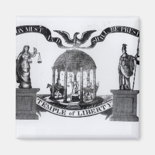 Tempel von Freiheit, 1834 Magnet