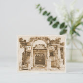 Tempel von Hadrian in Ephesus VINTAGER FOTOGRAFIE Postkarte (Stehend Vorderseite)
