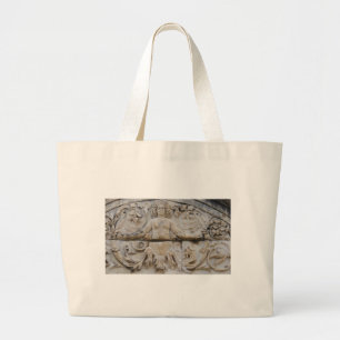 Tempel von Hadrian, MEDUSA - Bild der Medusa Jumbo Stoffbeutel