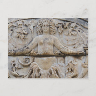 Tempel von Hadrian, MEDUSA - Foto von Medusa Postkarte