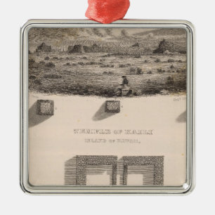 Tempel von Kaili, Insel Hawaii, Hawaii Silbernes Ornament