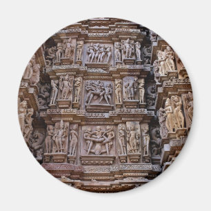 Tempel von Khajuraho, Indien Magnet
